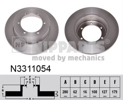 Disc Frana Nipparts Nissan N3311054