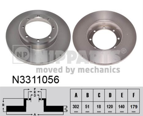 Disc Frana Nipparts Nissan N3311056