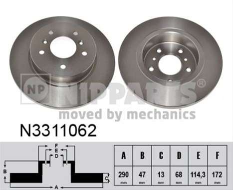 Disc Frana Nipparts Nissan N3311062