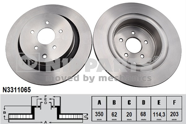 Disc Frana Nipparts Nissan N3311065
