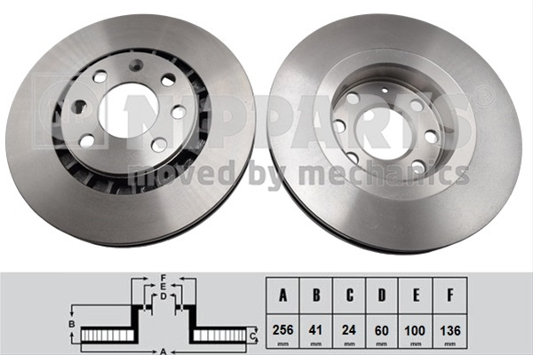 Disc Frana Nipparts Opel J3300907