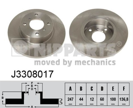 Disc Frana Nipparts Opel J3308017