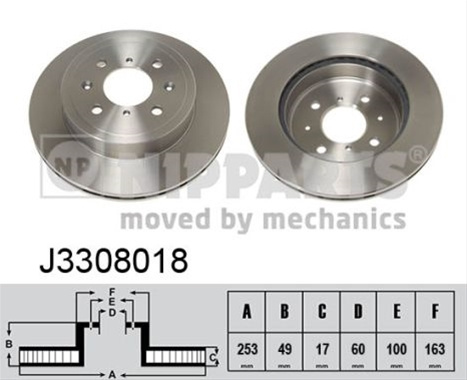 Disc Frana Nipparts Opel J3308018