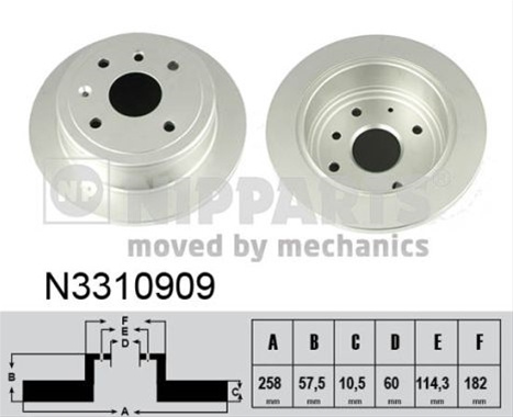 Disc Frana Nipparts Sgm Saab N3310909