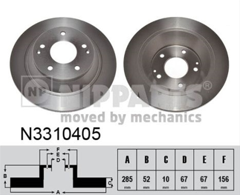 Disc Frana Nipparts Ssangyong N3310405