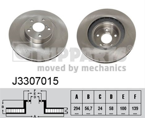 Disc Frana Nipparts Subaru J3307015