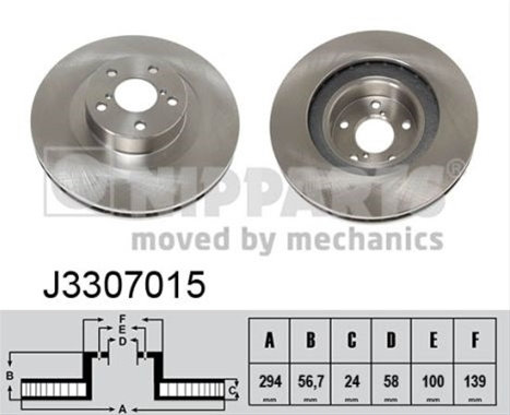 Disc Frana Nipparts Subaru J3307015