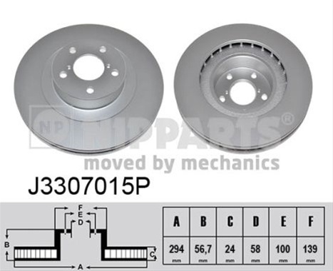 Disc Frana Nipparts Subaru J3307015P