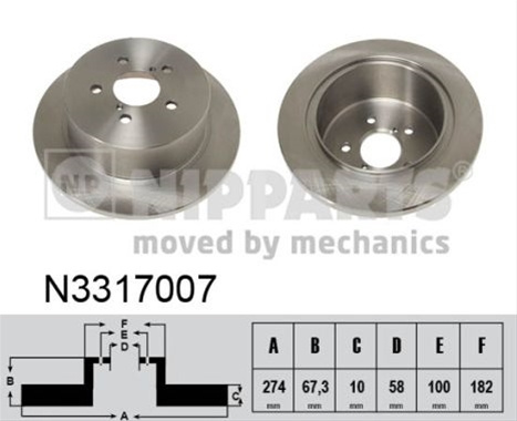 Disc Frana Nipparts Subaru N3317007