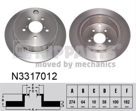 Disc Frana Nipparts Subaru N3317012