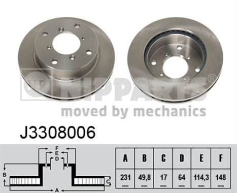 Disc Frana Nipparts Suzuki (Changan) J3308006