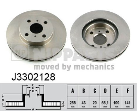 Disc Frana Nipparts Toyota J3302128