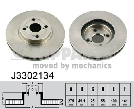 Disc Frana Nipparts Toyota J3302134