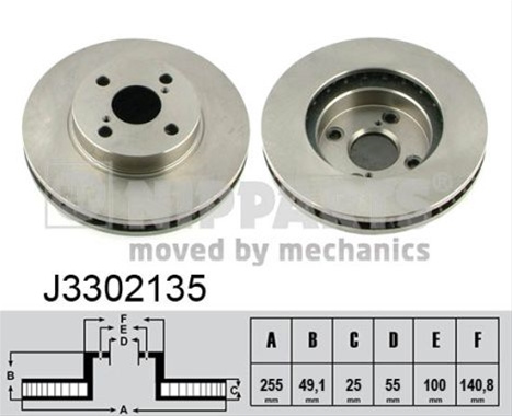 Disc Frana Nipparts Toyota J3302135