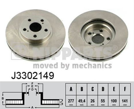Disc Frana Nipparts Toyota J3302149