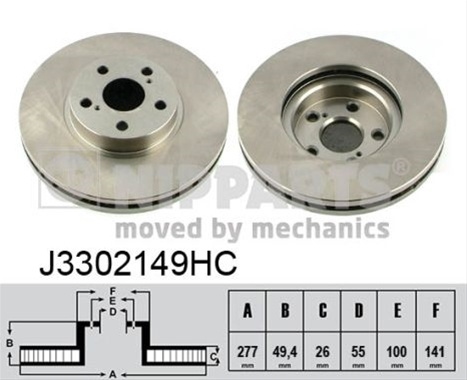 Disc Frana Nipparts Toyota J3302149HC