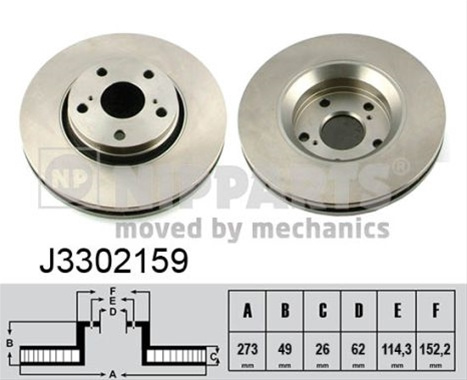 Disc Frana Nipparts Toyota J3302159