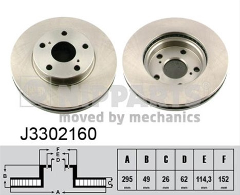 Disc Frana Nipparts Toyota J3302160
