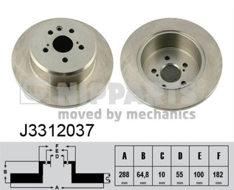 Disc Frana Nipparts Toyota J3312037