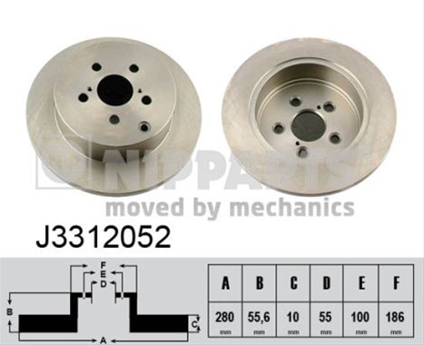 Disc Frana Nipparts Toyota J3312052