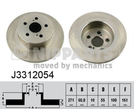 Disc Frana Nipparts Toyota J3312054