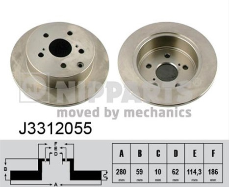 Disc Frana Nipparts Toyota J3312055