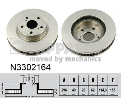 Disc Frana Nipparts Toyota N3302164