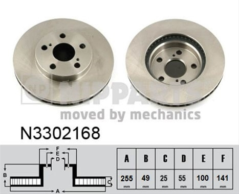 Disc Frana Nipparts Toyota N3302168