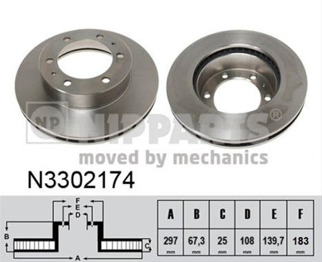 Disc Frana Nipparts Toyota N3302174