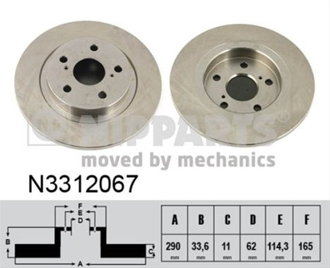 Disc Frana Nipparts Toyota N3312067