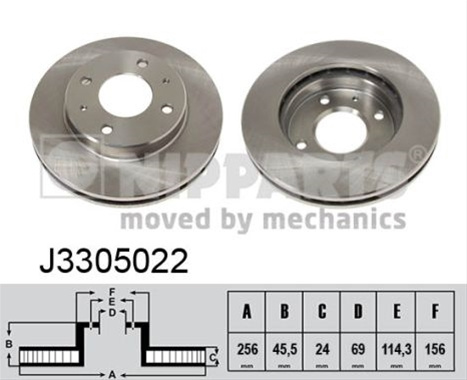 Disc Frana Nipparts Volvo J3305022