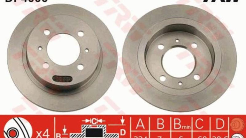 Disc frana Nissan 100 NX (B13) 1990-1996 #2 08689910