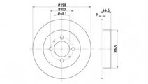 Disc frana Nissan ALMERA hatchback (N15) 1995-2000...