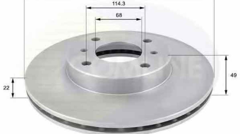 Disc frana NISSAN ALMERA Mk II N16 COMLINE ADC0252V