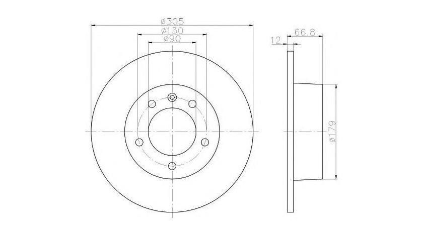 Disc frana Nissan INTERSTAR bus (X70) 2002-2016 #2 08937110