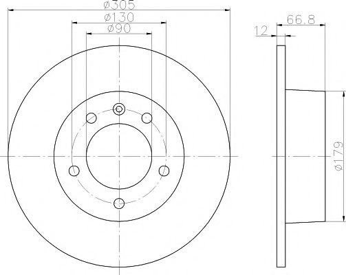 Disc frana NISSAN INTERSTAR bus (X70) (2002 - 2016) TEXTAR 92111203 piesa NOUA