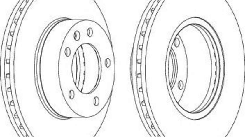 Disc frana NISSAN INTERSTAR bus (X70) (2002 - 2016) FERODO DDF1217C-1 piesa NOUA