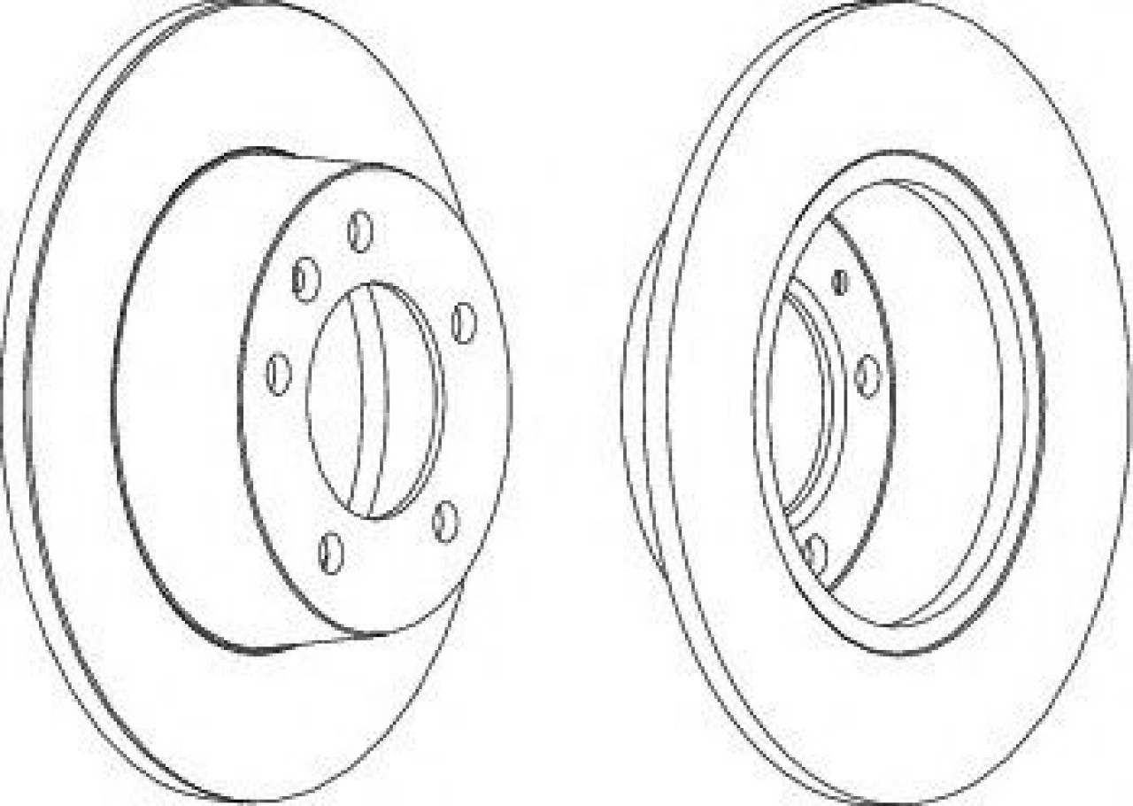 Disc frana NISSAN INTERSTAR bus (X70) (2002 - 2016) FERODO DDF1272C piesa NOUA