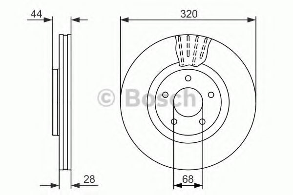 Disc frana NISSAN JUKE (F15) (2010 - 2016) BOSCH 0 986 479 679 piesa NOUA