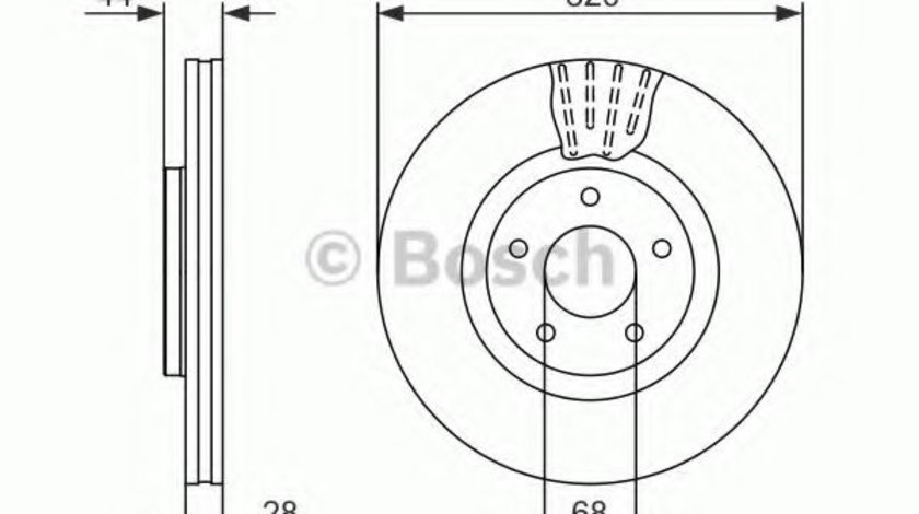 Disc frana NISSAN JUKE (F15) (2010 - 2016) BOSCH 0 986 479 679 piesa NOUA