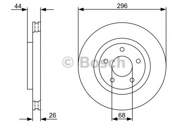 Disc frana NISSAN JUKE (F15) (2010 - 2016) BOSCH 0 986 479 358 piesa NOUA
