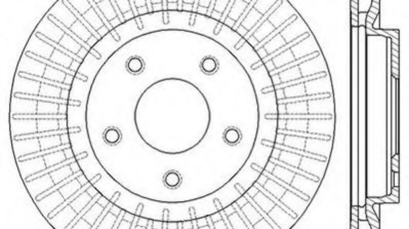 Disc frana NISSAN JUKE (F15) (2010 - 2016) JURID 562578JC piesa NOUA