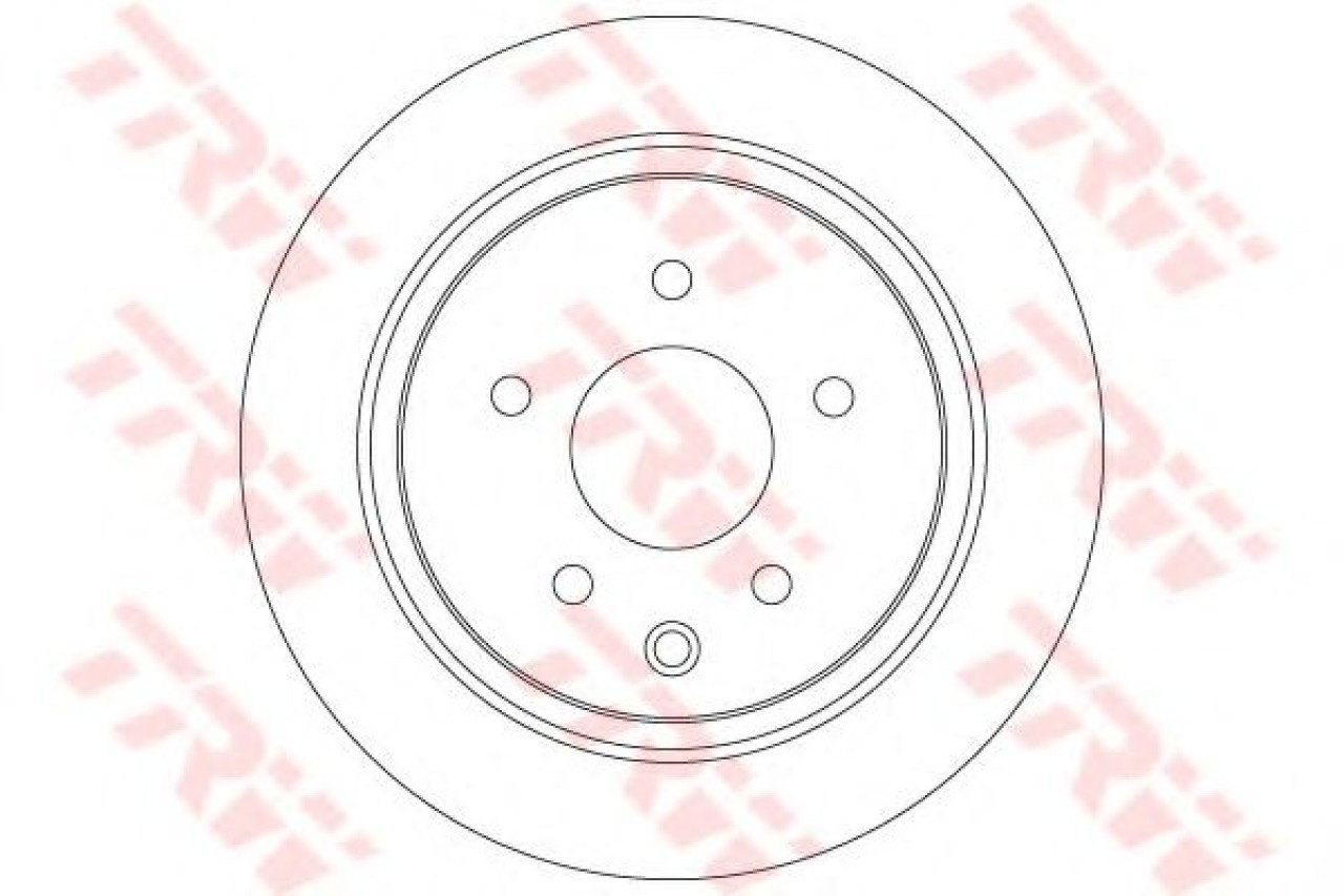 Disc frana NISSAN JUKE (F15) (2010 - 2016) TRW DF7369 piesa NOUA