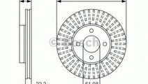 Disc frana NISSAN MICRA IV (K13) (2010 - 2016) BOS...