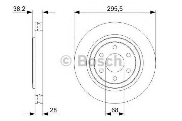 Disc frana NISSAN NAVARA (D40) (2004 - 2016) BOSCH 0 986 479 356 piesa NOUA