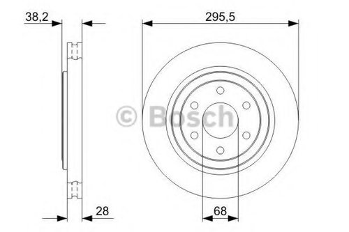 Disc frana NISSAN NAVARA (D40) (2004 - 2016) BOSCH 0 986 479 356 piesa NOUA