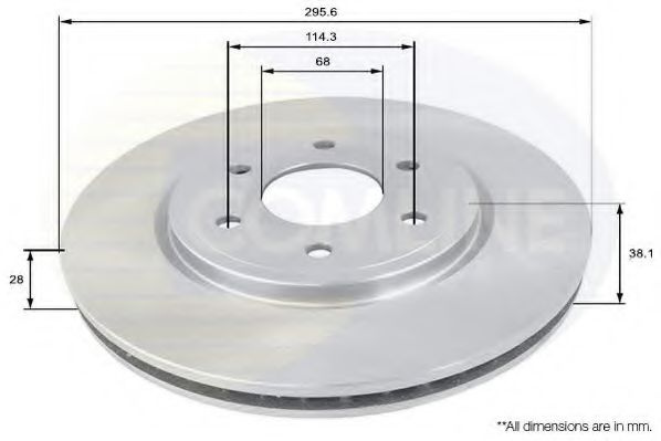 Disc frana NISSAN NAVARA (D40) (2004 - 2016) COMLINE ADC0270V piesa NOUA