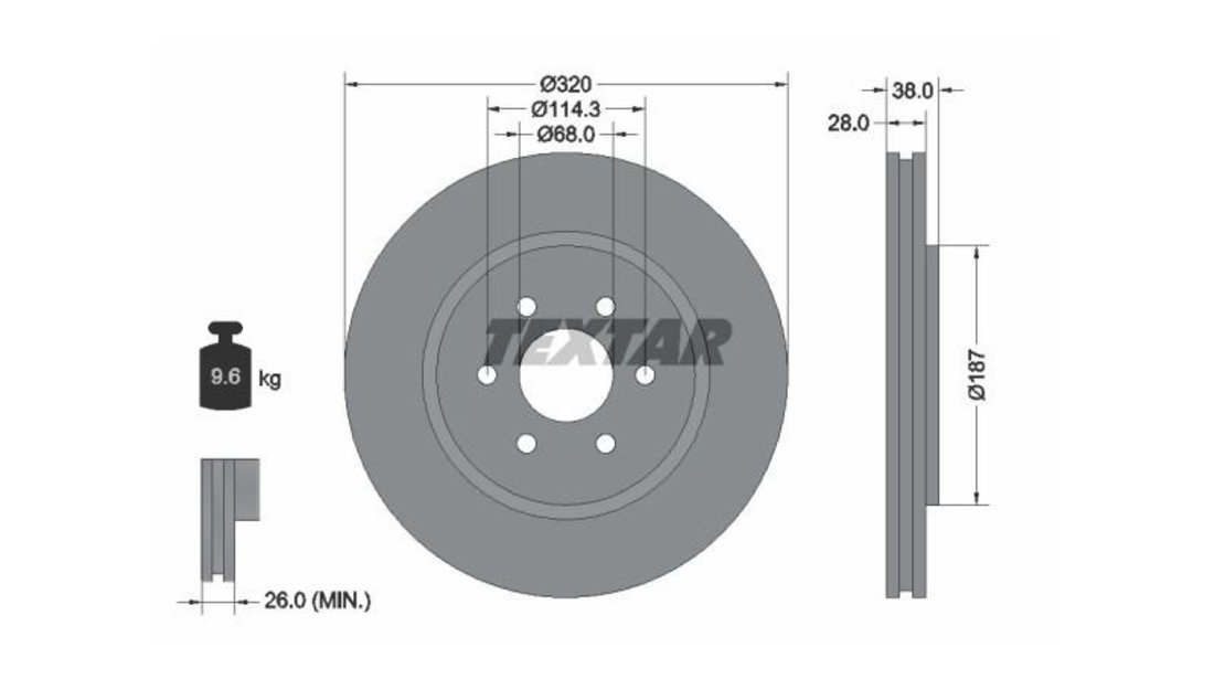 Disc frana Nissan NAVARA pick-up (D23) 2014-2016 #2 0986479357