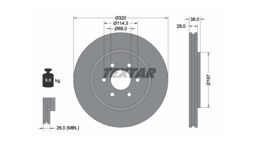 Disc frana Nissan NAVARA platou / sasiu (D40) 2008-2016 #2 0986479357