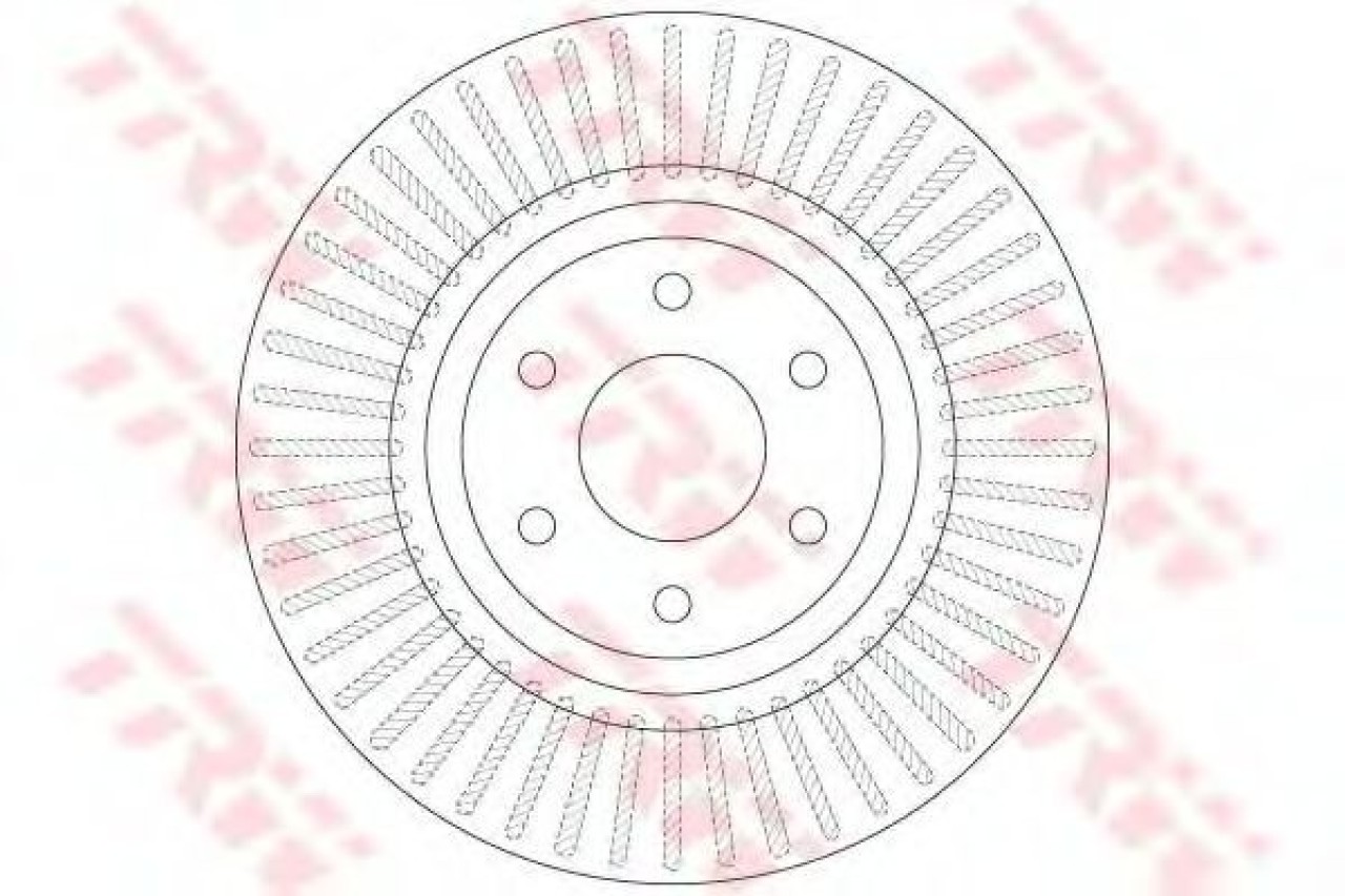 Disc frana NISSAN NAVARA platou / sasiu (D40) (2008 - 2016) TRW DF6425 piesa NOUA